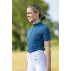 Woof Wear Ladies Short Sleeve Tech Riding Shirt (Petrol) Woof Wear Ladies Short Sleeve Tech Riding Shirt (Petrol)