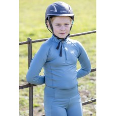 Woof Wear Young Rider Long Sleeve Tech Riding Shirt (Mineral Blue) Woof Wear Young Rider Long Sleeve Tech Riding Shirt (Mineral Blue)