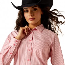 Ariat Womens Kirby Stretch Shirt (Camellia Rose Stripe) Ariat Womens Kirby Stretch Shirt (Camellia Rose Stripe)