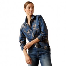 Ariat Women's Wolseley Shirt (Navy Toile) Ariat Women's Wolseley Shirt (Navy Toile)