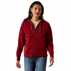 Ariat Women's Stitched Full Zip Hoodie (Biking Red) Ariat Women's Stitched Full Zip Hoodie (Biking Red)