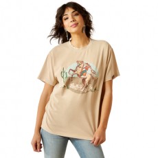 Ariat Women's Ride On T-Shirt (Oyster Grey Mineral Wash) Ariat Women's Ride On T-Shirt (Oyster Grey Mineral Wash)