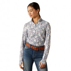 Ariat Youth Lowell 3.0 1/4 Zip Baselayer (Posey Pony Print) Ariat Youth Lowell 3.0 1/4 Zip Baselayer (Posey Pony Print)