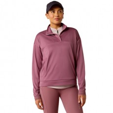 *OUTLET* Ariat Womens Breathe 1/2 Zip Sweatshirt (Tulipwood) *OUTLET* Ariat Womens Breathe 1/2 Zip Sweatshirt (Tulipwood)