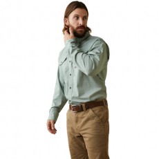 Ariat Men's Rebar Made Tough VentTEK Durastretch Work Shirt (Green Bay Heather) Ariat Men's Rebar Made Tough VentTEK Durastretch Work Shirt (Green Bay Heather)
