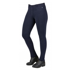 Dublin Ladies Supa-Fit Pull On Knee Patch Jodhpurs (Navy)