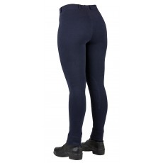 Dublin Ladies Supa-Fit Pull On Knee Patch Jodhpurs (Navy)