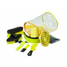 Roma Cylinder 9 Piece Grooming Kit (Yellow)