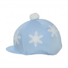 HyFASHION Snowflake with Pom Pom Hat Cover (Light Blue)