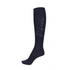 Pikeur Rhinestone Long Socks (Dark Navy)