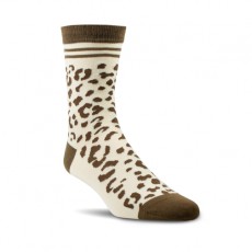 Ariat Womens Charm Crew Socks (Leopard Camo)