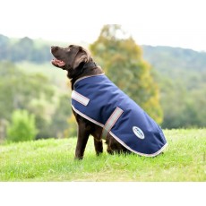 Weatherbeeta Comfitec Essential Dog Coat (Navy/Silver/Red)