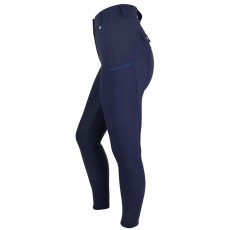 Woof Wear Hybrid Riding Tights - Full Seat (Navy)