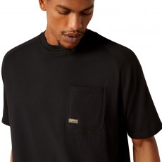 Ariat Mens Rebar Cotton Strong Hardhead T-Shirt (Black)