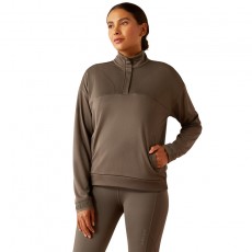 Ariat Womens Breathe 1/2 Zip Sweatshirt (Plum Grey)