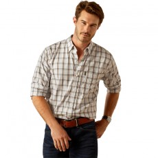 Ariat Mens Napa Shirt (Chambray Blue Plaid)