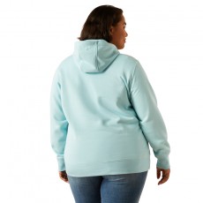 Ariat Womens Rebar Graphic Hoodie (Aquatic)