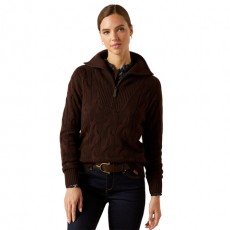 Ariat Women's Alamere 1/2 Zip Sweater (Coffee Bean) Ariat Women's Alamere 1/2 Zip Sweater (Coffee Bean)