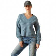 Ariat Women's Blaydon Sweater (Lake Heather) Ariat Women's Blaydon Sweater (Lake Heather)