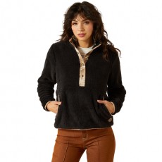 Ariat Women's Berber Snap Front Sweatshirt (Black) Ariat Women's Berber Snap Front Sweatshirt (Black)