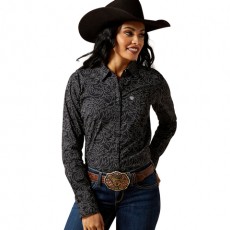 Ariat Women's Kirby Stretch Western Shirt (Black Boot Stitch) Ariat Women's Kirby Stretch Western Shirt (Black Boot Stitch)