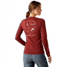 Ariat Women's Eq Icons T-Shirt (Madder Brown) Ariat Women's Eq Icons T-Shirt (Madder Brown)