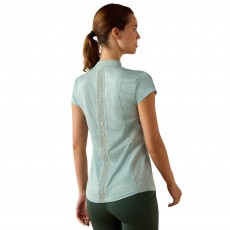 Ariat Womens Breathe 1/2 Zip Cap Sleeve Top (Blue Surf) Ariat Womens Breathe 1/2 Zip Cap Sleeve Top (Blue Surf)