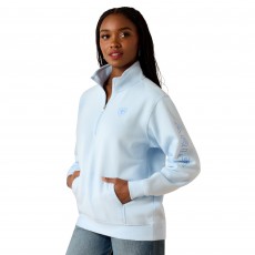 Ariat Womens Foundation Logo 1/2 Zip Sweatshirt (Nantucket Breeze) Ariat Womens Foundation Logo 1/2 Zip Sweatshirt (Nantucket Breeze)