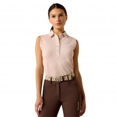 Ariat Womens Prix 3.0 Sleeveless Polo (Sepia Rose) Ariat Womens Prix 3.0 Sleeveless Polo (Sepia Rose)