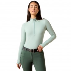 Ariat Womens Solveil 1/2 Zip Long Sleeve Baselayer (Blue Surf) Ariat Womens Solveil 1/2 Zip Long Sleeve Baselayer (Blue Surf)