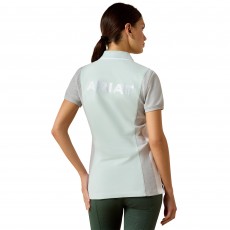 Ariat Womens Taryn Short Sleeve Polo (Starlight Blue/Heather Grey) Ariat Womens Taryn Short Sleeve Polo (Starlight Blue/Heather Grey)