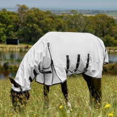 Weatherbeeta ComFiTec Sweet Itch Shield Fly Sheet Combo (White/Charcoal) Weatherbeeta ComFiTec Sweet Itch Shield Fly Sheet Combo (White/Charcoal)