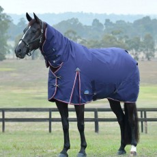 Weatherbeeta ComFiTec Essential Turnout Combo Neck 50g (Navy/Burgundy) Weatherbeeta ComFiTec Essential Turnout Combo Neck 50g (Navy/Burgundy)