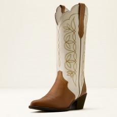 Ariat Women's Heritage Blossom J Toe Western Boot (Wheat Brown/Bright Cream) Ariat Women's Heritage Blossom J Toe Western Boot (Wheat Brown/Bright Cream)