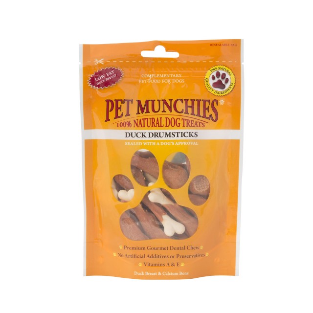 Pet Munchies Natural Dog Treats (Duck Drumsticks)