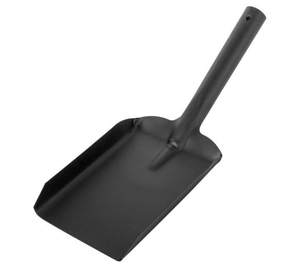 Black Metal Fireside Coal Shovel