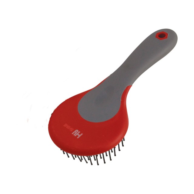 Hy Shine Active Groom Mane & Tail Brush (Rosette Red)