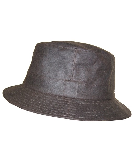 Hoggs of Fife Men's Waxed Bush Hat (Brown)