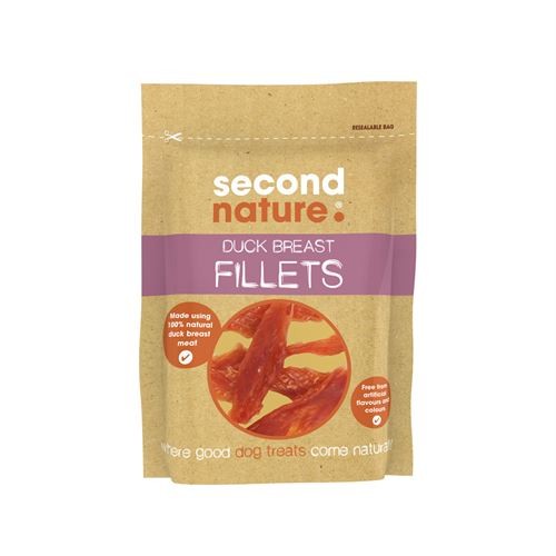 Second Nature Dog Treats Duck Breast Fillets