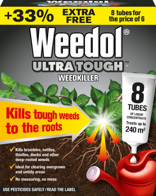 Weedol Ultra Tough Weedkiller 6 Tubes