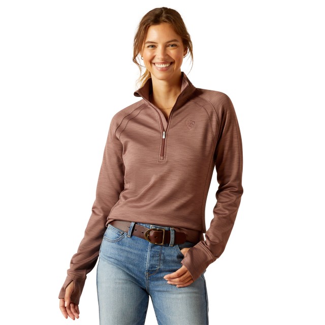 Ariat Women's Tek Team 1/2 Zip Sweatshirt (Twilight Mauve)