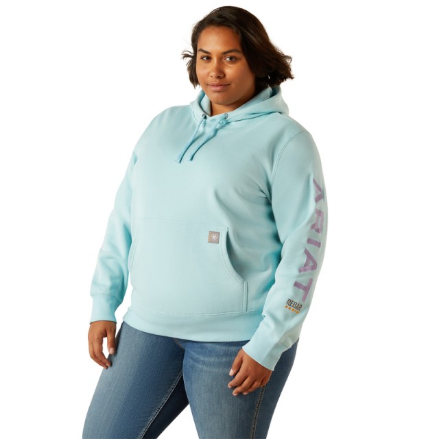 Ariat Womens Rebar Graphic Hoodie (Aquatic)