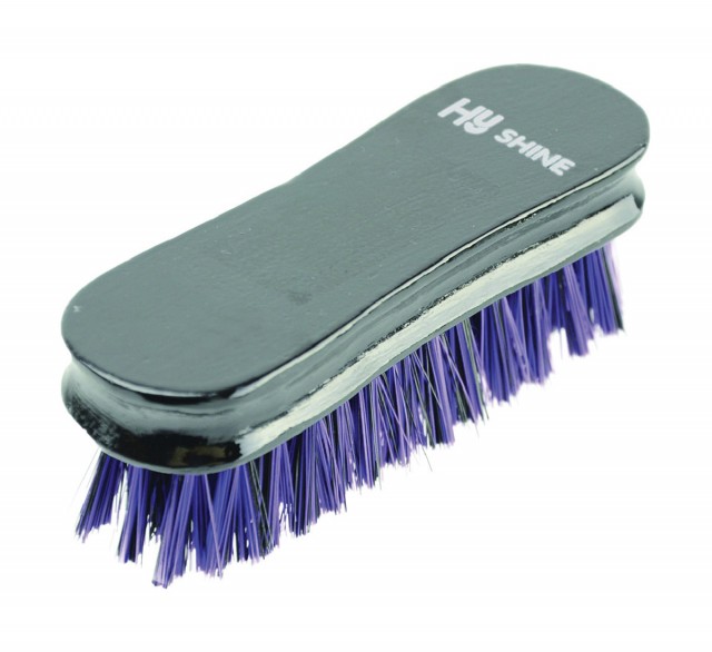 HySHINE Wooden Face Brush (Black/Purple)